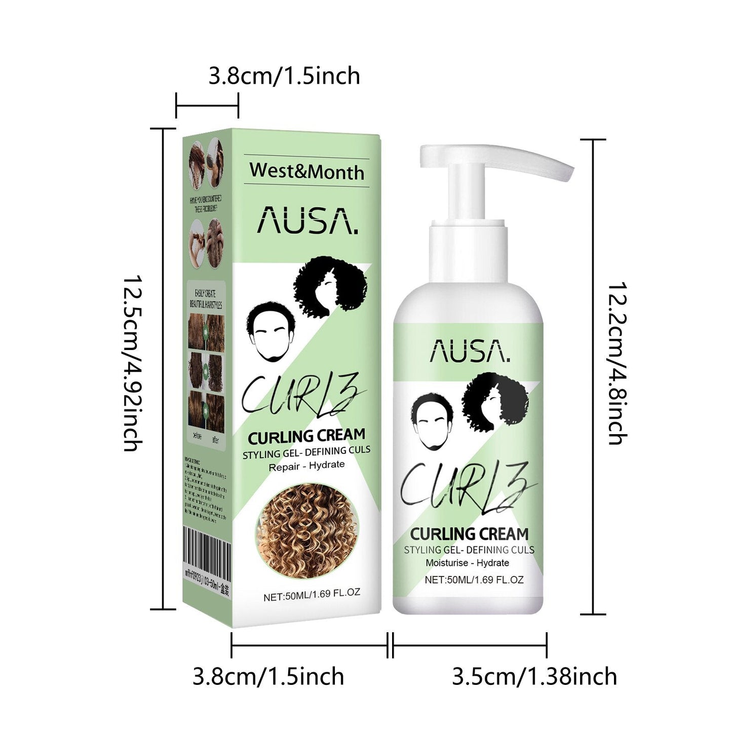AUSA CURL™ Szérum göndör hajra
