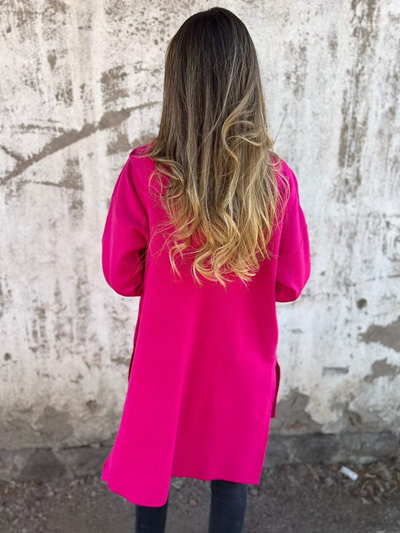 Alaina Côté™ Kabát kapucnival és középhosszú cipzárral