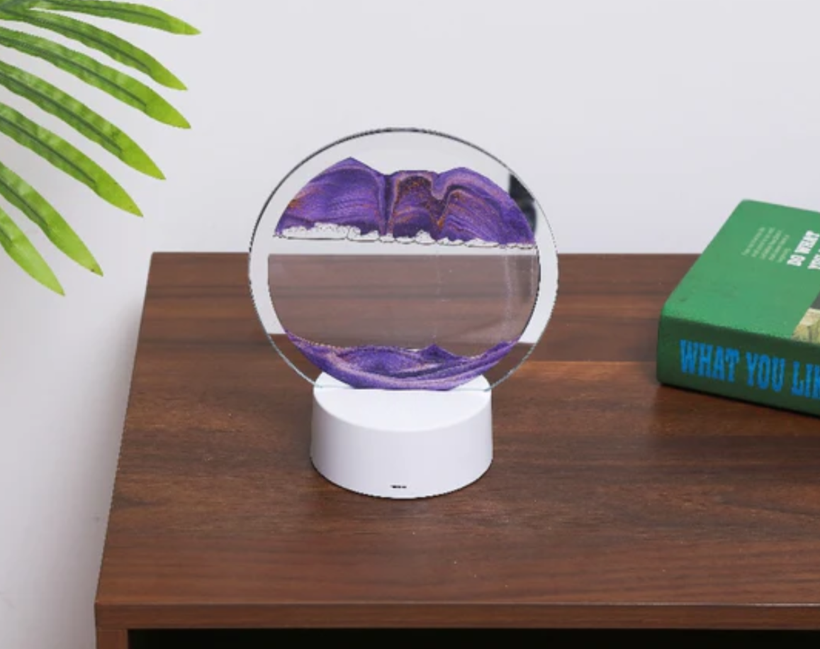 AtmoScape+™ Homokóra LED színes lámpa művészeti keret | Frissítse fel nappaliját ezzel a különleges dekorációval!