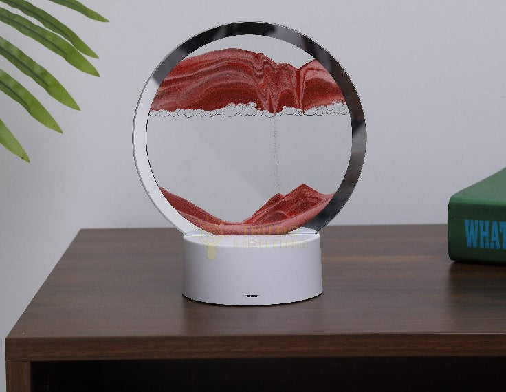 AtmoScape+™ Homokóra LED színes lámpa művészeti keret | Frissítse fel nappaliját ezzel a különleges dekorációval!