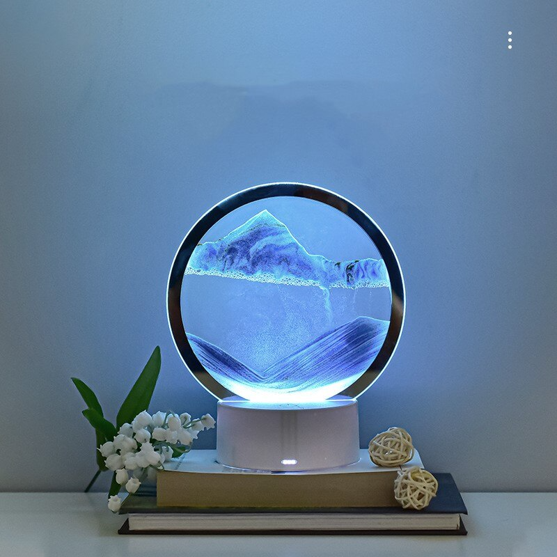 AtmoScape+™ Homokóra LED színes lámpa művészeti keret | Frissítse fel nappaliját ezzel a különleges dekorációval!