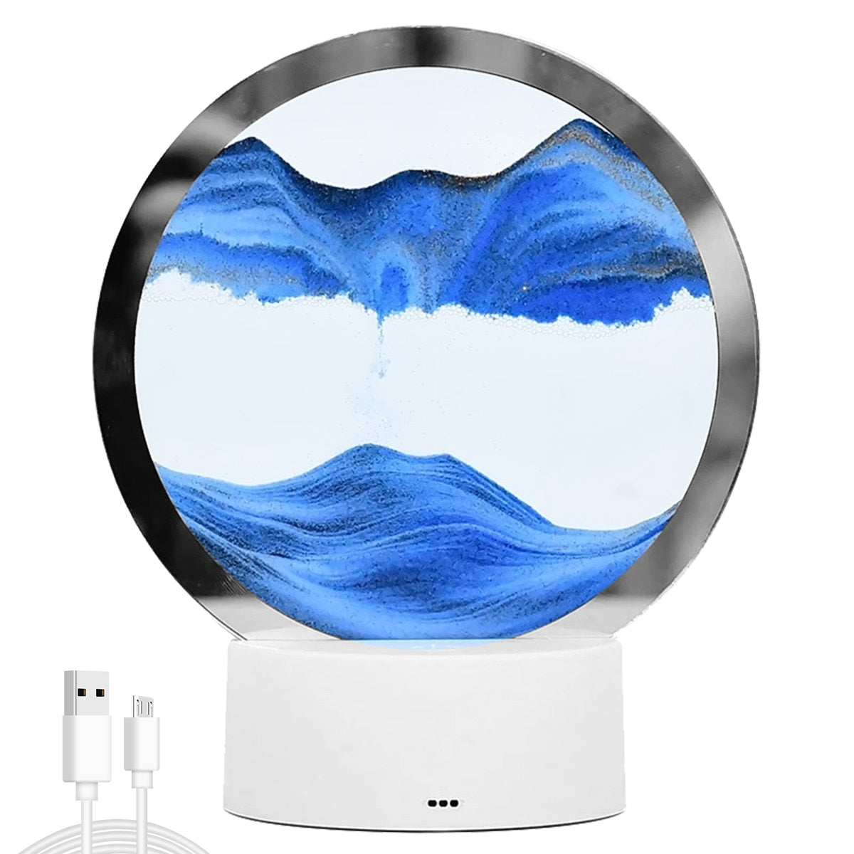 AtmoScape+™ Homokóra LED színes lámpa művészeti keret | Frissítse fel nappaliját ezzel a különleges dekorációval!