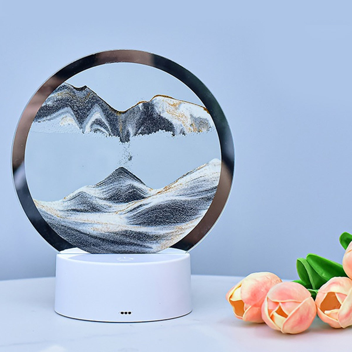 AtmoScape+™ Homokóra LED színes lámpa művészeti keret | Frissítse fel nappaliját ezzel a különleges dekorációval!