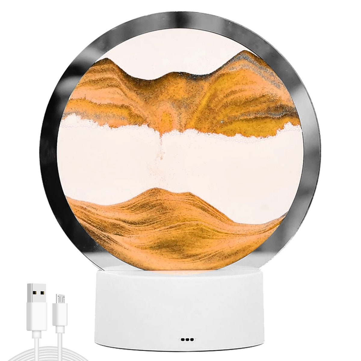 AtmoScape+™ Homokóra LED színes lámpa művészeti keret | Frissítse fel nappaliját ezzel a különleges dekorációval!