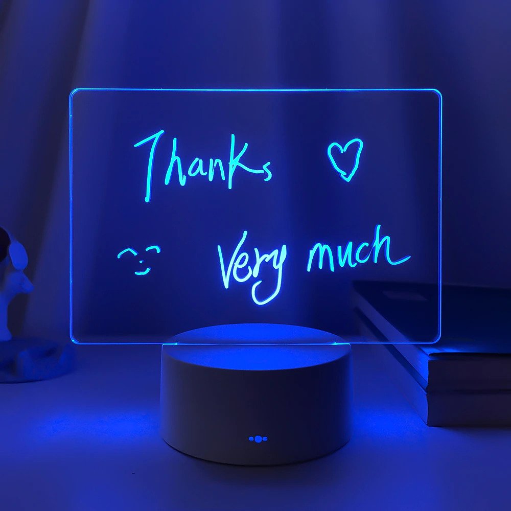 CareLight™ Kreatív LED jegyzettábla éjszakai fény