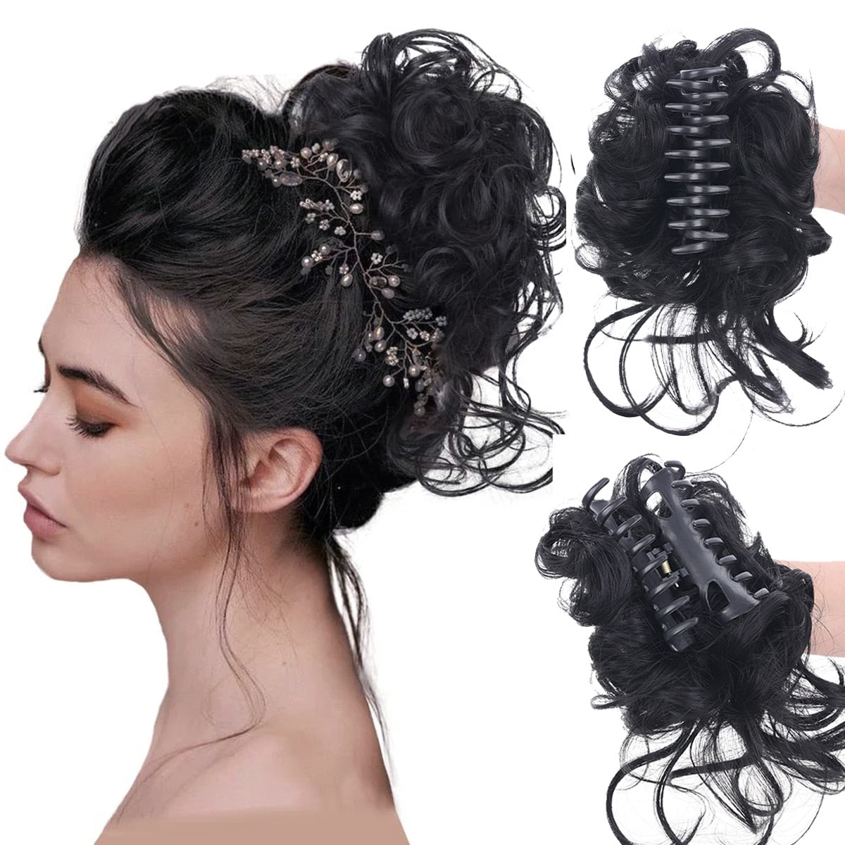 ChicChignon+™ Csomós hajdísz klipszel