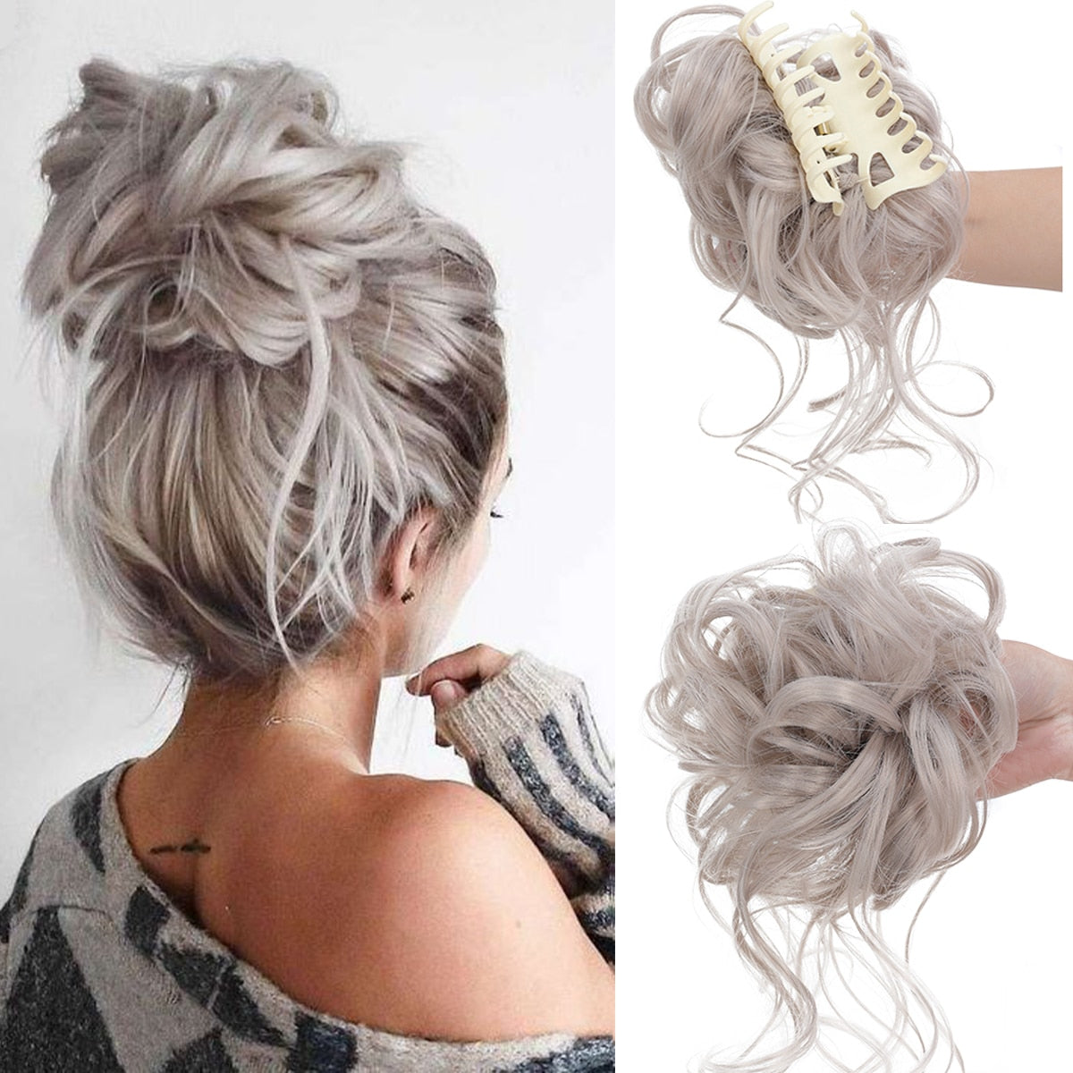 ChicChignon+™ Csomós hajdísz klipszel