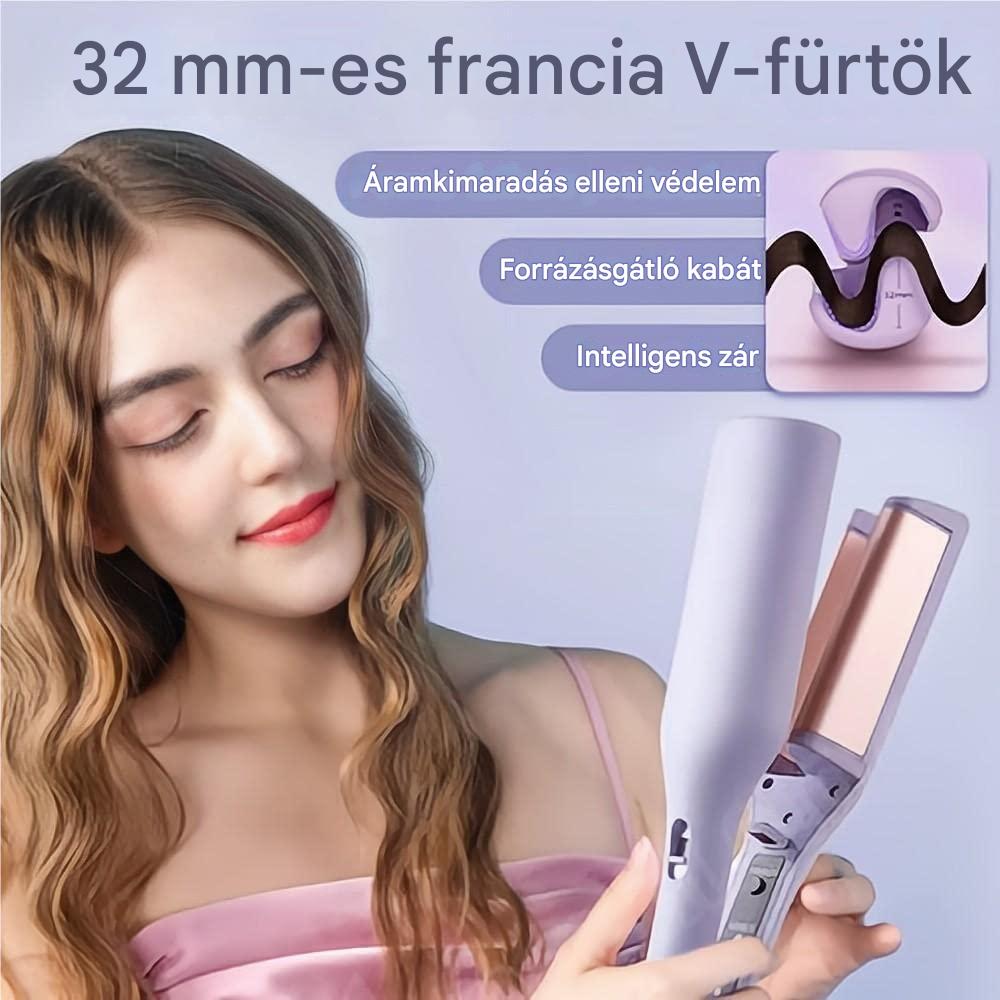 CurlFlair™️ Göndörítővas francia hullámokkal