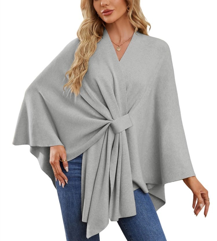 Dalida Testo™ Elegáns puha poncsó-pulóver