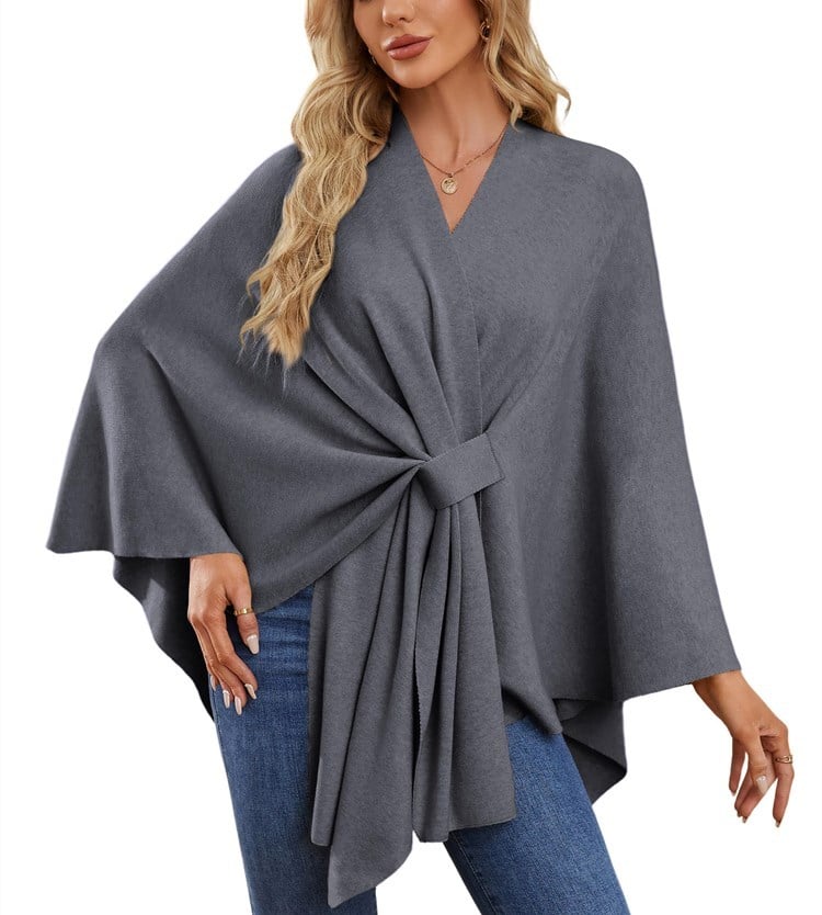 Dalida Testo™ Elegáns puha poncsó-pulóver