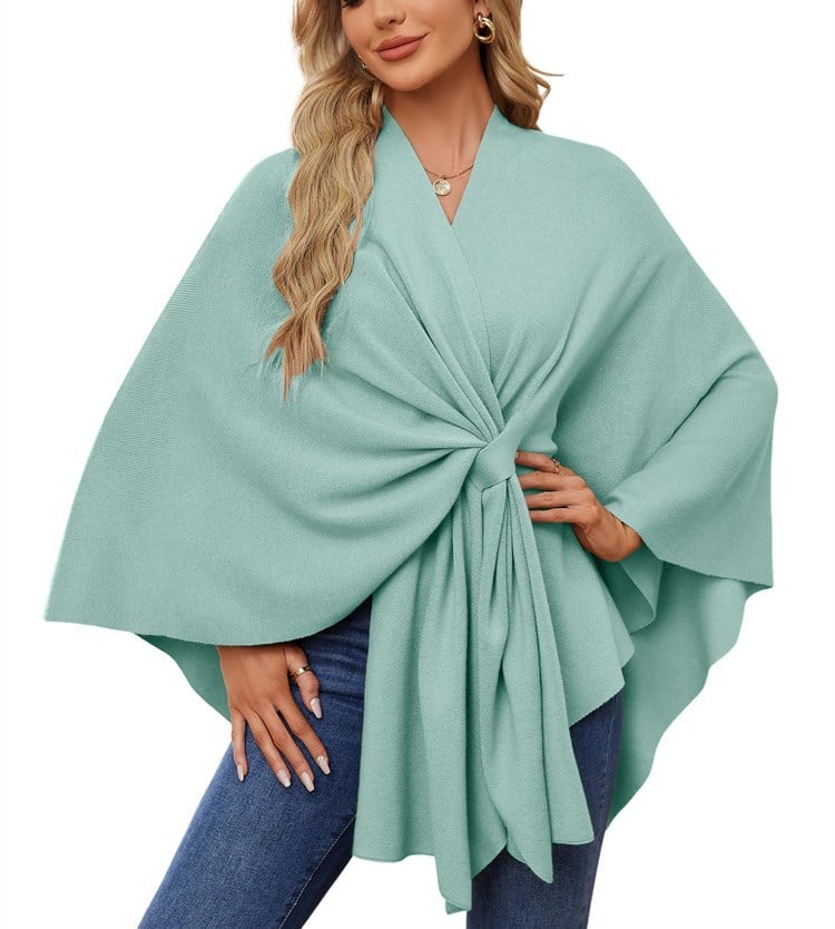 Dalida Testo™ Elegáns puha poncsó-pulóver