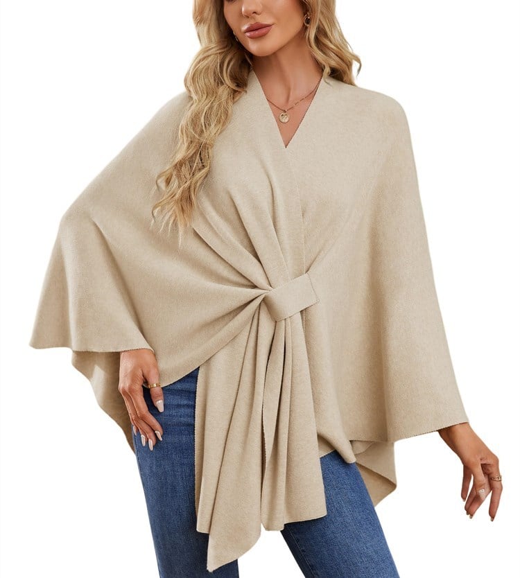 Dalida Testo™ Elegáns puha poncsó-pulóver