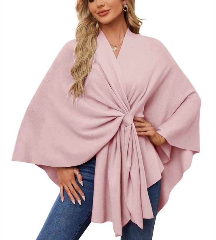 Dalida Testo™ Elegáns puha poncsó-pulóver