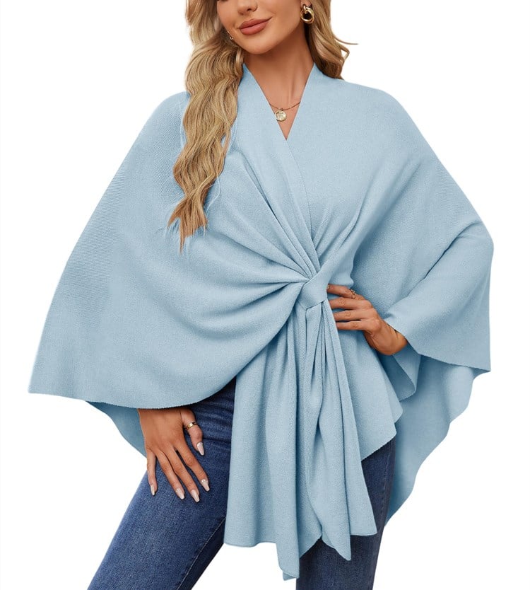 Dalida Testo™ Elegáns puha poncsó-pulóver