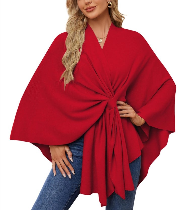 Dalida Testo™ Elegáns puha poncsó-pulóver