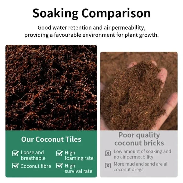EcoBloom™ Prémium bio kókuszrost tégla növények számára