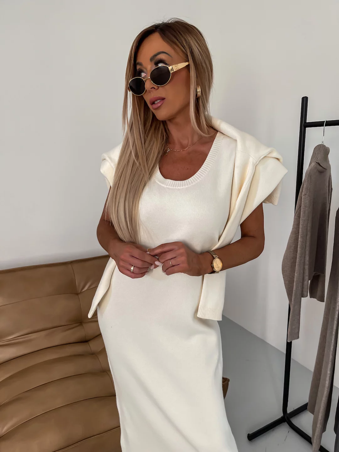 Flavia Lauletta™ Elegáns pulóver és ruha szett