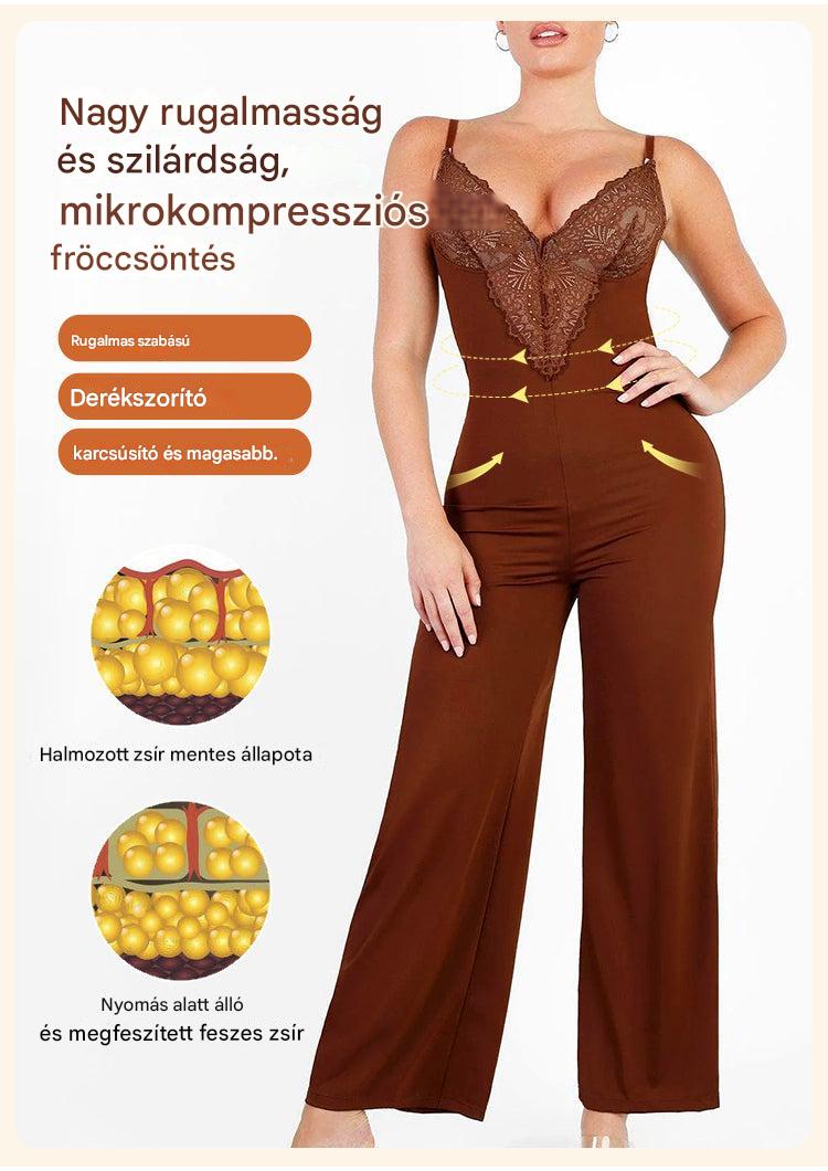 Francesca Faia™ Csipke kezeslábas beépített alakformálóval