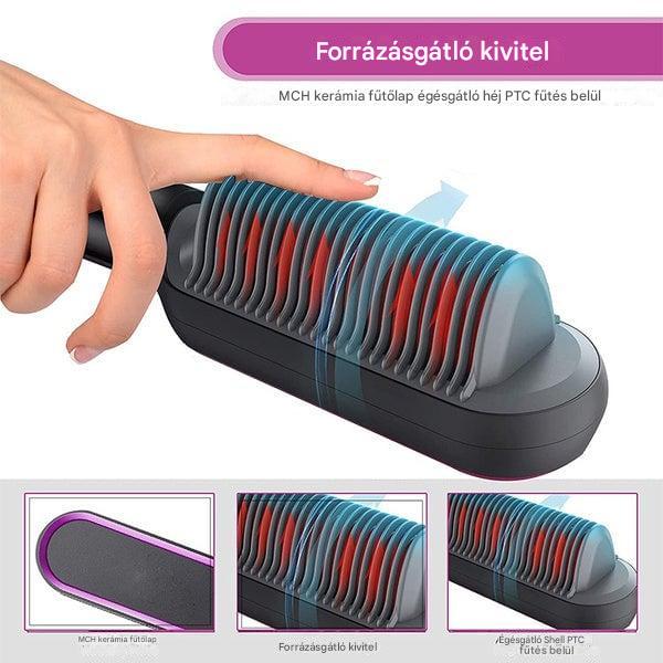 GlamComb™ Ionikus fésű a haj kiegyenesítéséhez