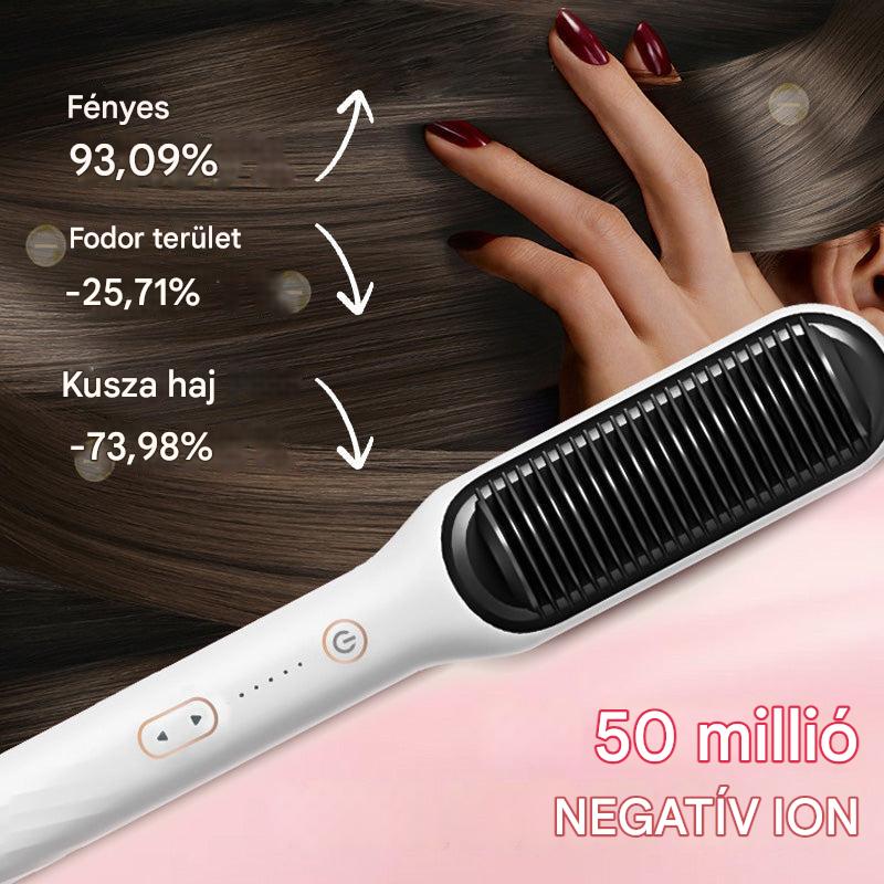 GlamComb™ Ionikus fésű a haj kiegyenesítéséhez