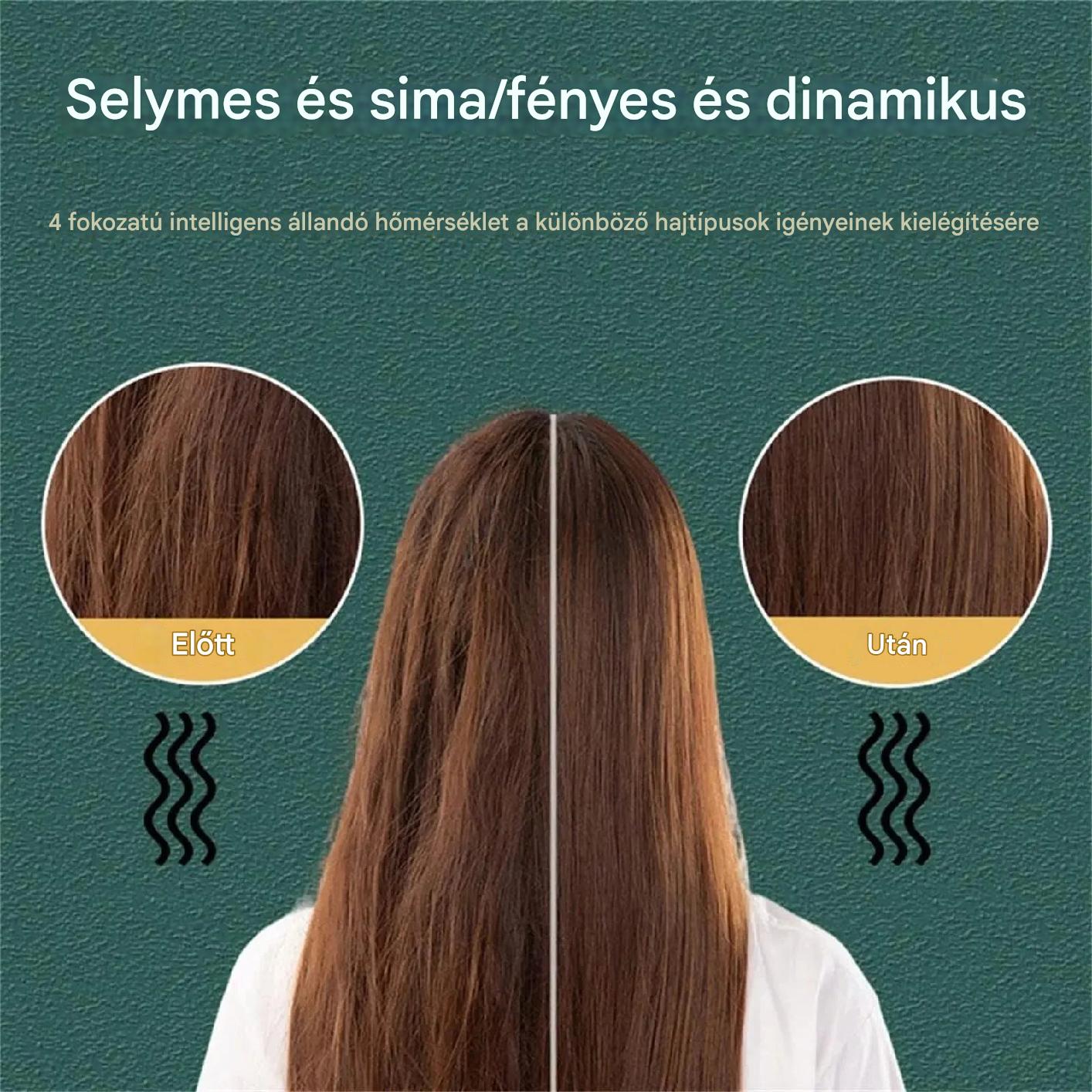 GlamComb™ Ionikus fésű a haj kiegyenesítéséhez