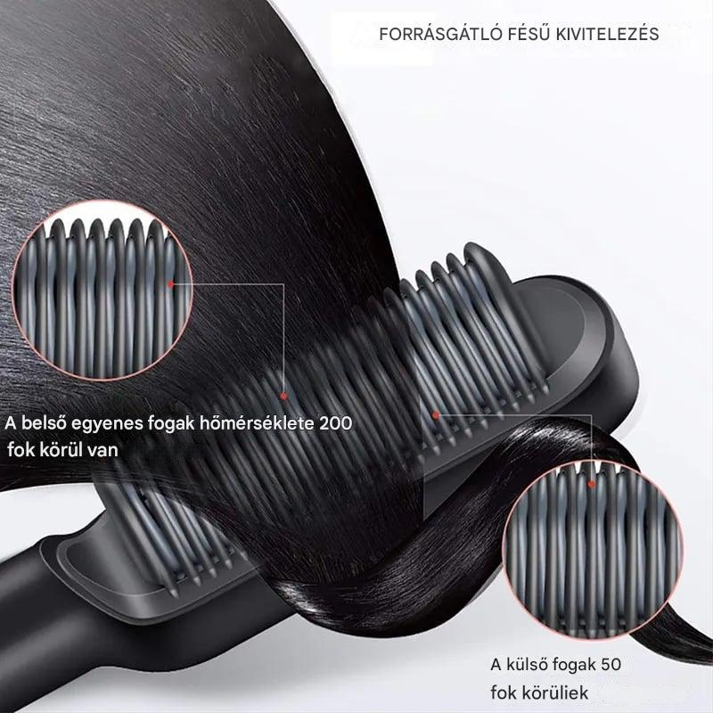 GlamComb™ Ionikus fésű a haj kiegyenesítéséhez