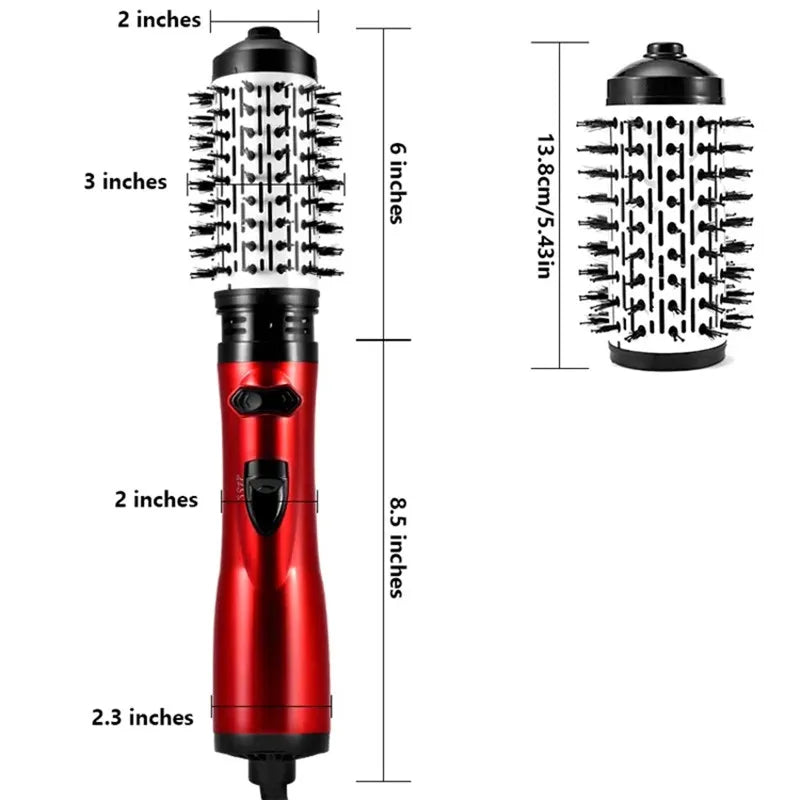 Hair Glam™️ 3 az 1-ben forgó kefe, hajformázó és hajszárító