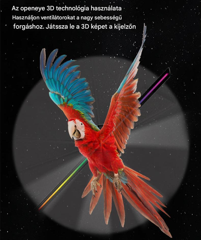 HoloSpin™️ Hordozható 3D projektor
