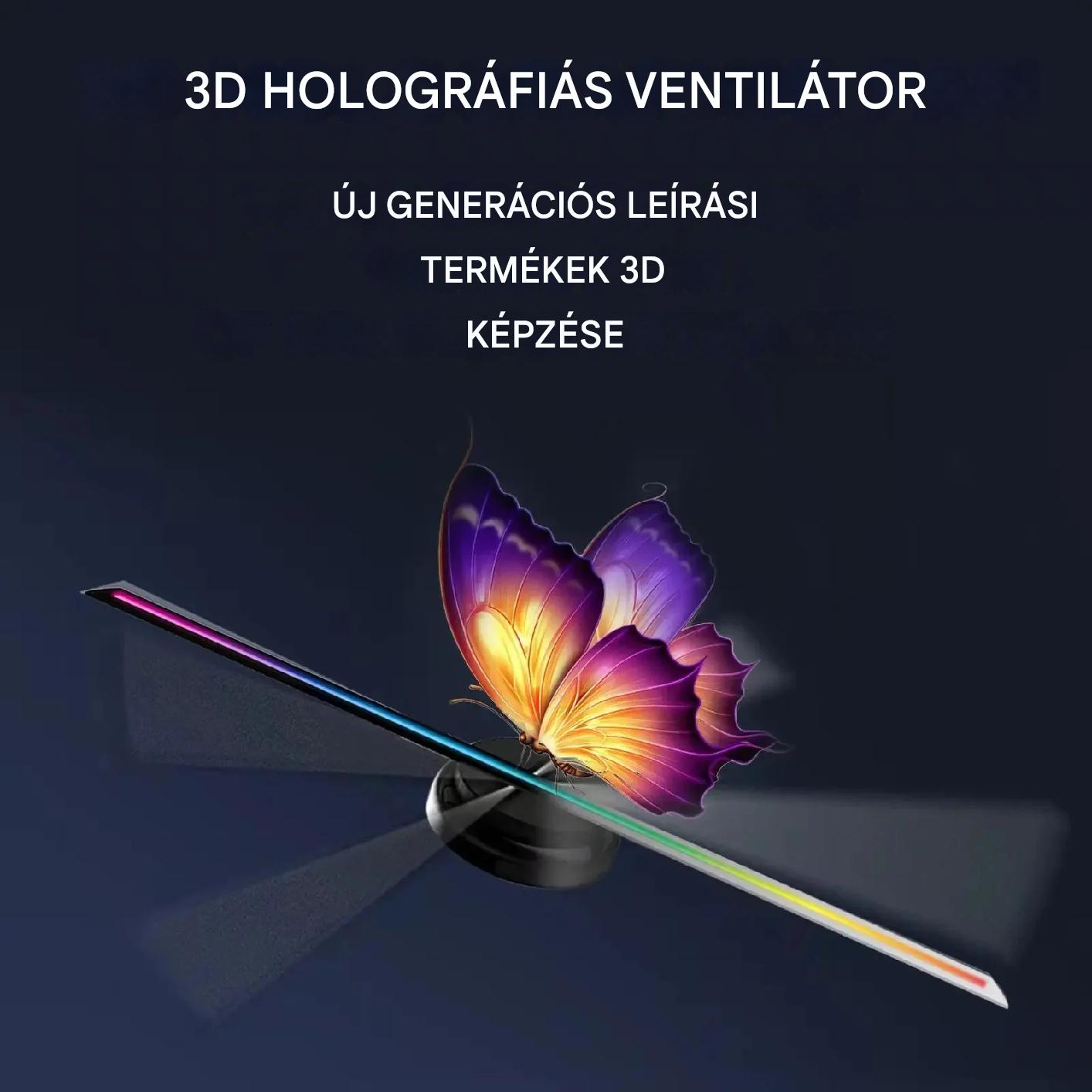 HoloSpin™️ Hordozható 3D projektor