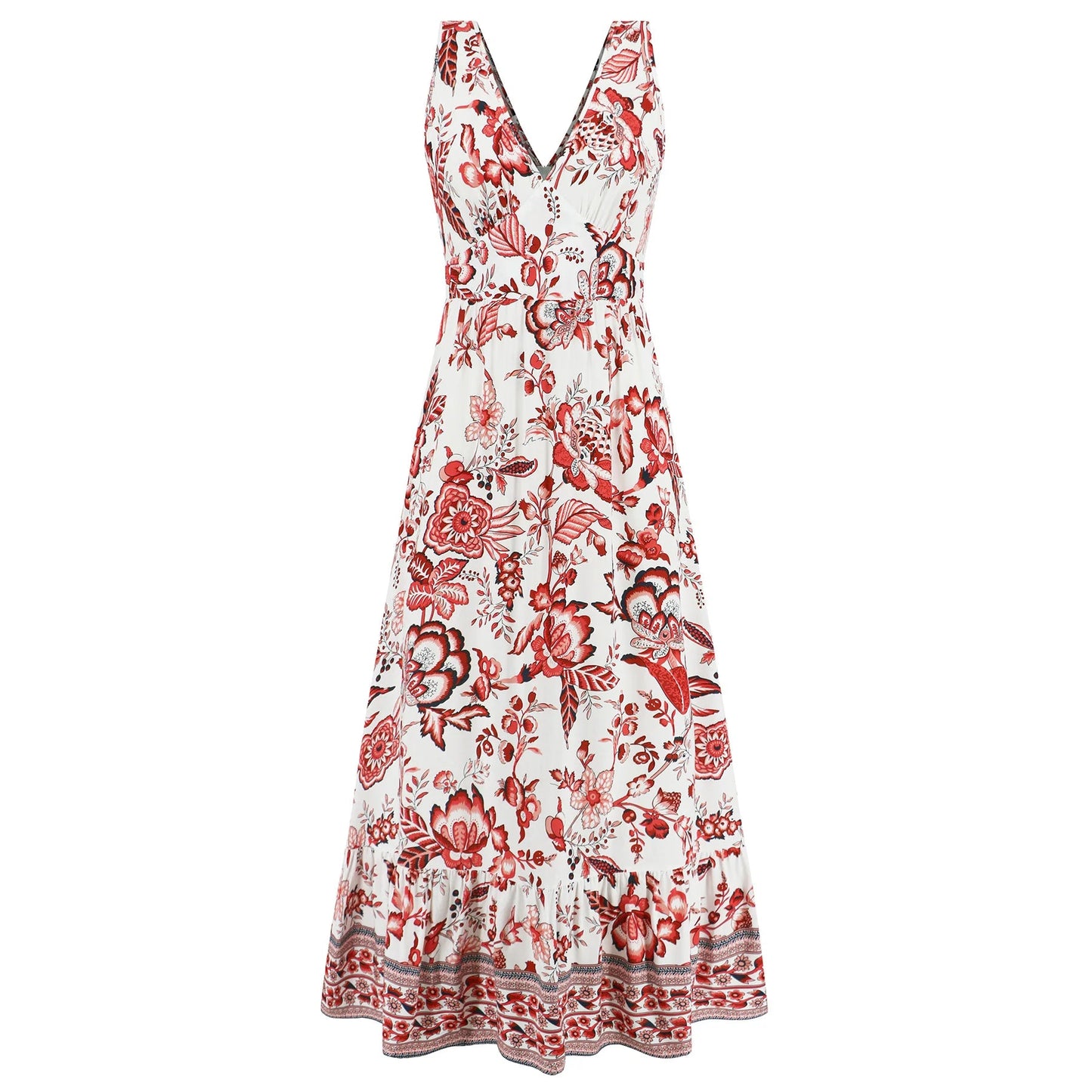 Myla™ Vintage virágos nyomtatott nyári Maxi ruha