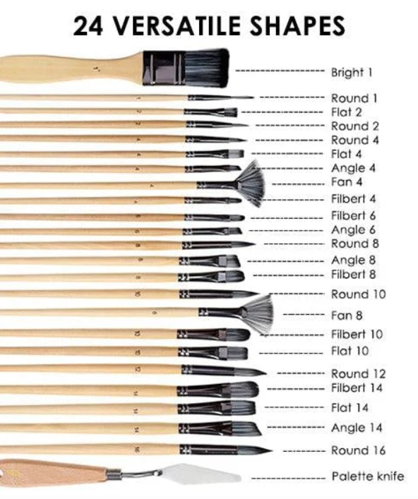 NaturBrush™ 24 darabos ecsetkészlet