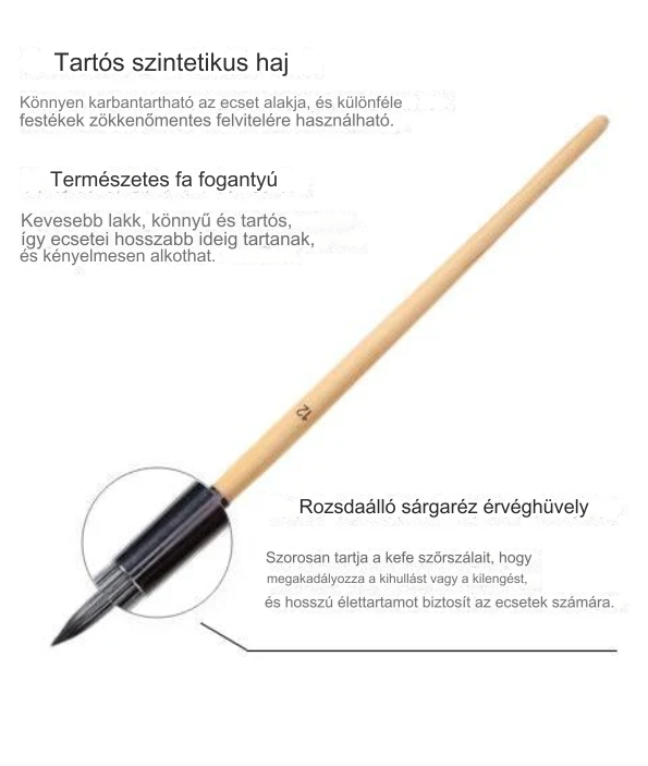 NaturBrush™ 24 darabos ecsetkészlet