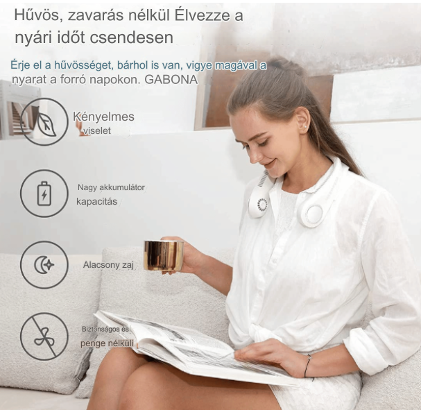 NekChill™ Hordozható nyakventilátor