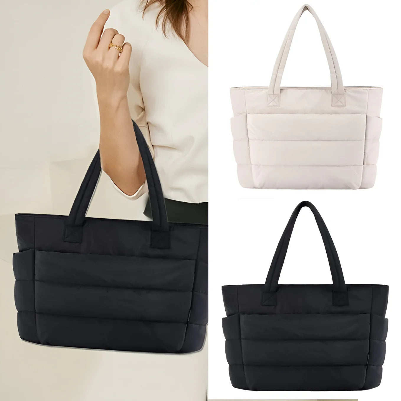 Puff Tote™ Könnyű, bolyhos táska