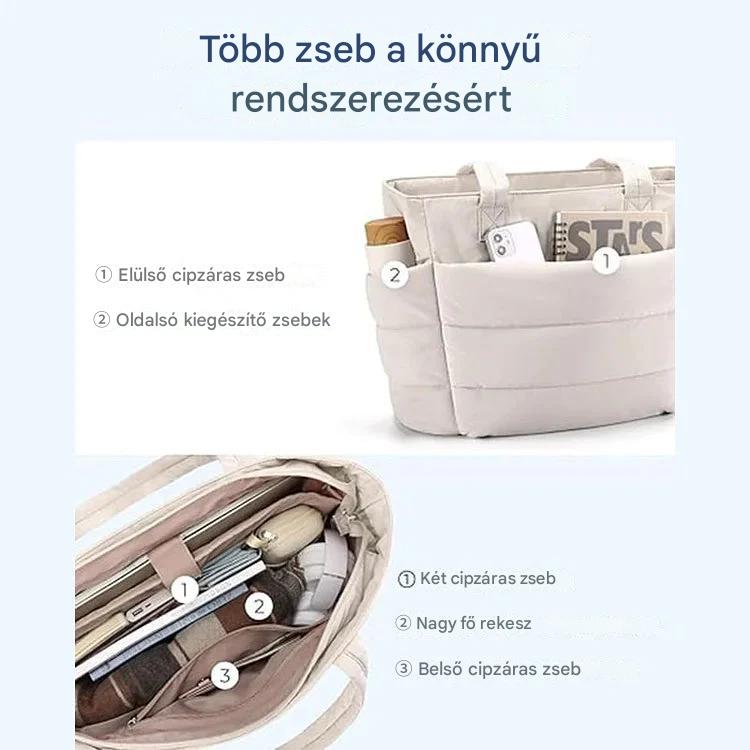 Puff Tote™ Könnyű, bolyhos táska