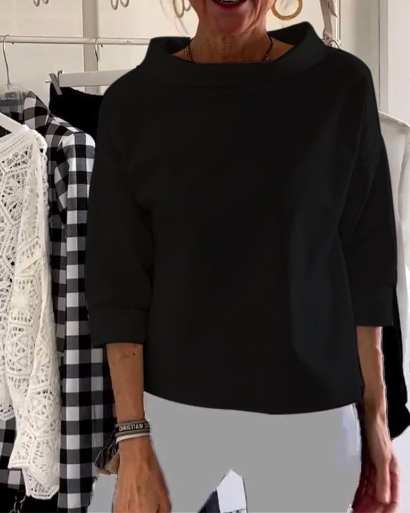 Sabina Argiro™ Divatos O-nyakú blúz