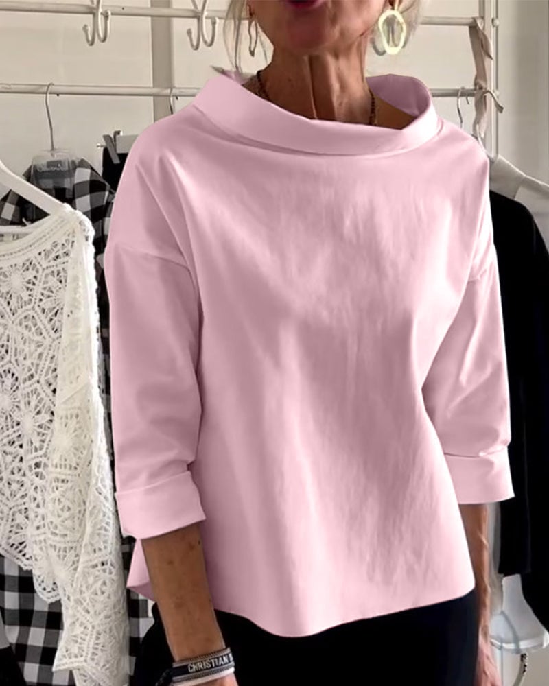 Sabina Argiro™ Divatos O-nyakú blúz