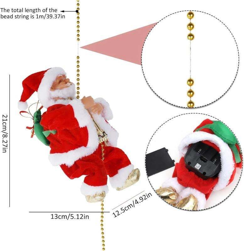 SantaRope™ Kötélmászó Mikulás dekoráció
