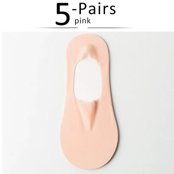 Silk Serene™ Átlátszó csúszásmentes zokni