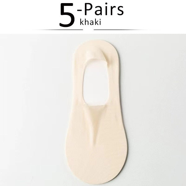 Silk Serene™ Átlátszó csúszásmentes zokni