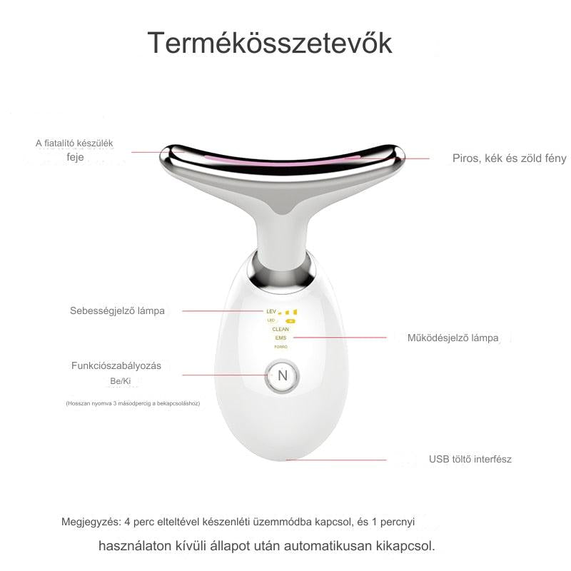 SkinGlow+ Pro™ Mikromasszázs készülék Facelifthez