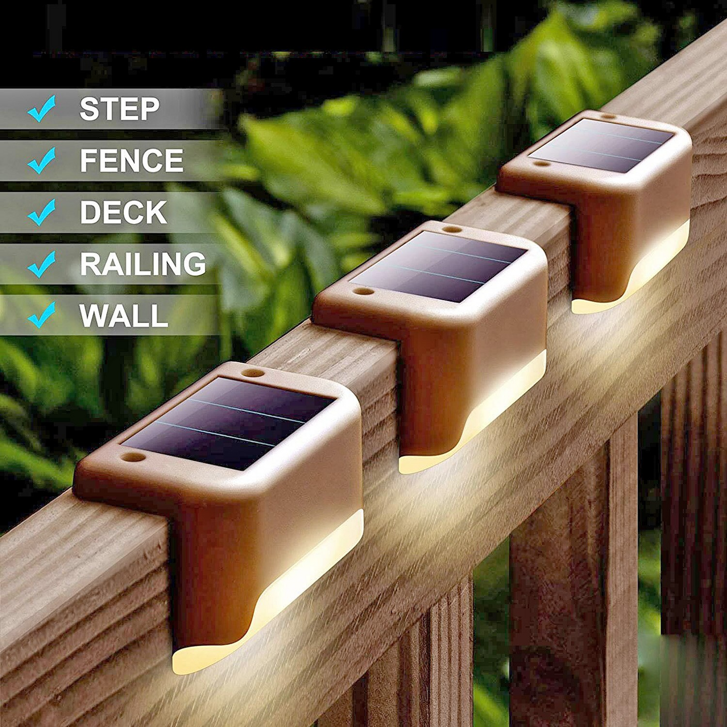 SmartDeck™ Vízálló multifunkcionális napelemes LED kerti lámpák