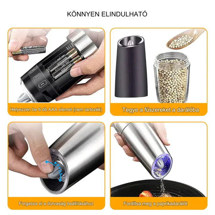 SpiceSage™ Automatikus só- és borsőrlők