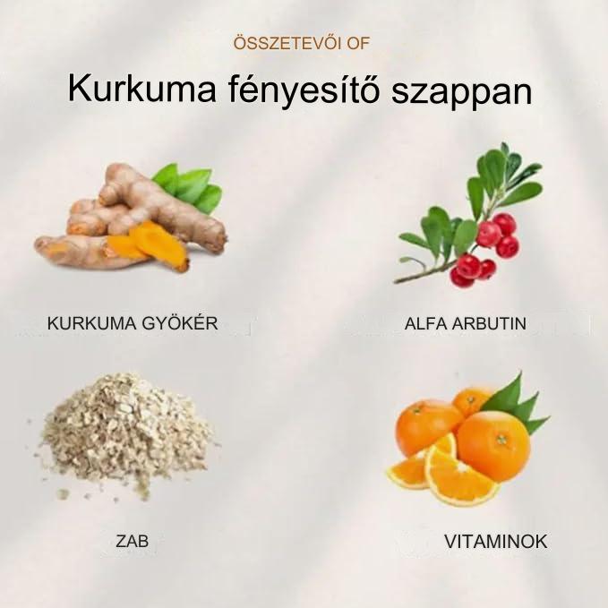 Turmeri Glow™ Szappan kojinsavval és kurkumával