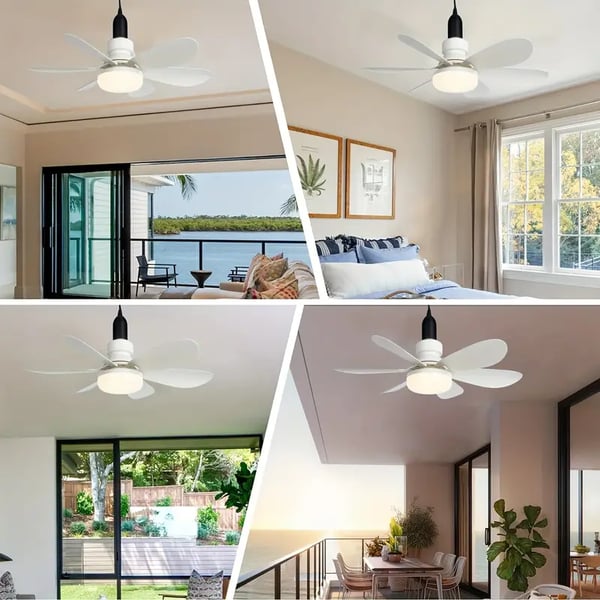 ZephyrAir™ Hordozható mennyezeti ventilátor és világítás 2 az 1-ben
