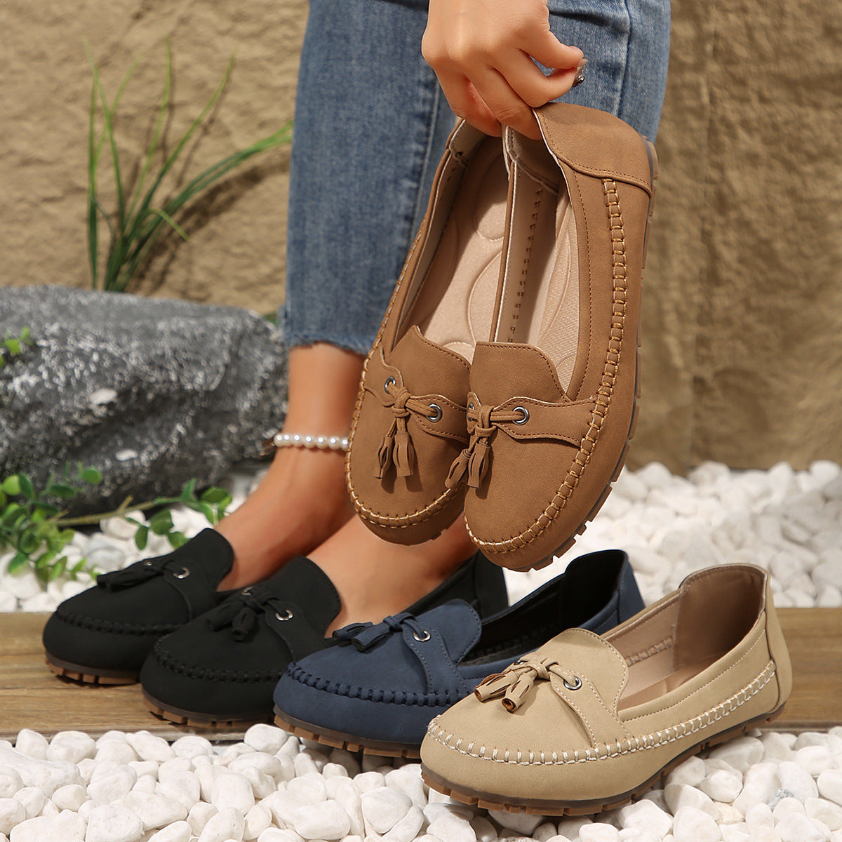 Zoe Garofano™ Női kényelmes vintage loafers