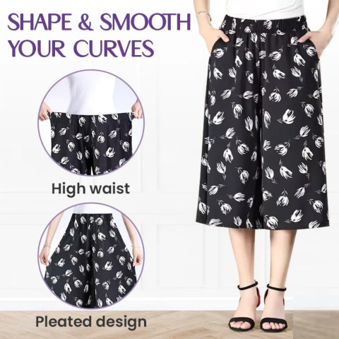 CurvyCharm™ Stretch nadrág széles szárral