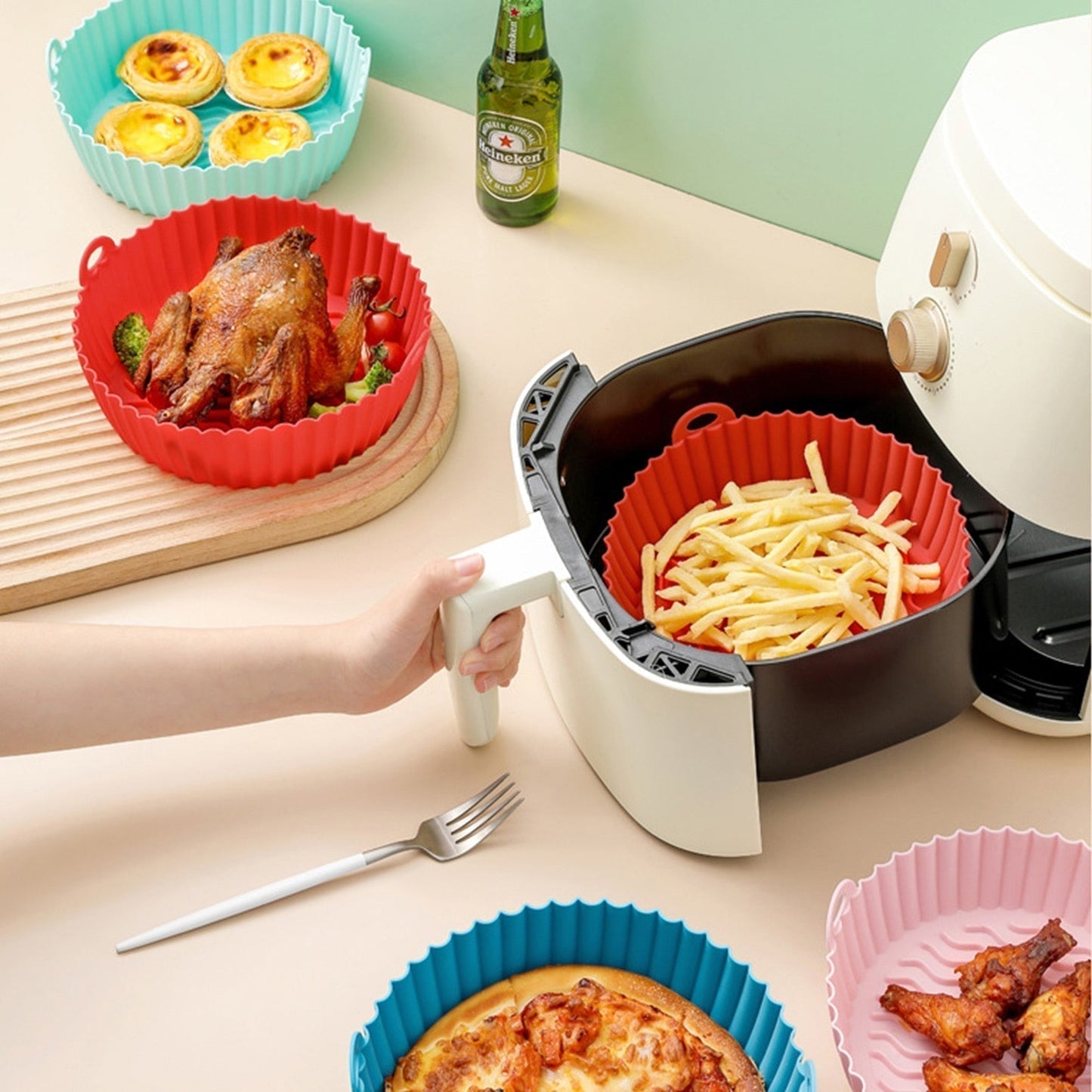 FryProtect™ Air Fryer szilikon sütő serpenyő