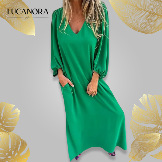 Lena Portanova™ Elegáns Boho Maxi ruha