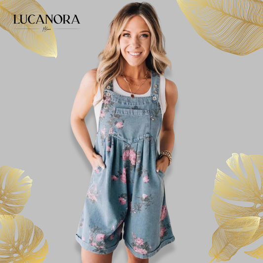 Leonia Bonzo™ Vintage virágos farmer kombiné